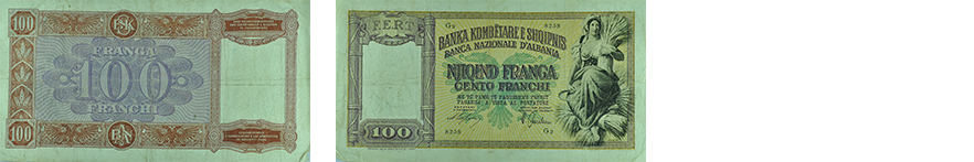 100 Franga / ''NJIQIND FRANGA''