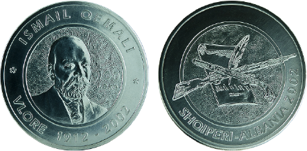 100 Lekë “90th Anniversary of the Declaration of Albania's Declaration of Independence'', year 2002, without legal tender