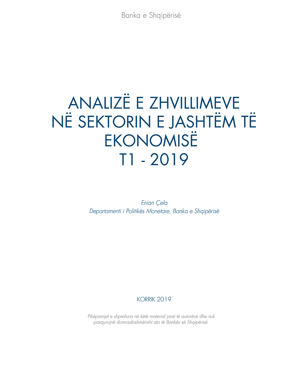 Analysis of developments in the external sector of the economy 2019 Q1