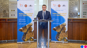 Ceremonia e promovimit të librit “Paraja, bankat dhe shoqëria. Bashkudhëtimi historik që nga fillesat deri në kohët moderne”, 22.02.2019