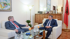 Governor Sejko receives H.E. Mr. Christian Steiner, the New Ambassador of the Republic of Austria in Albania 