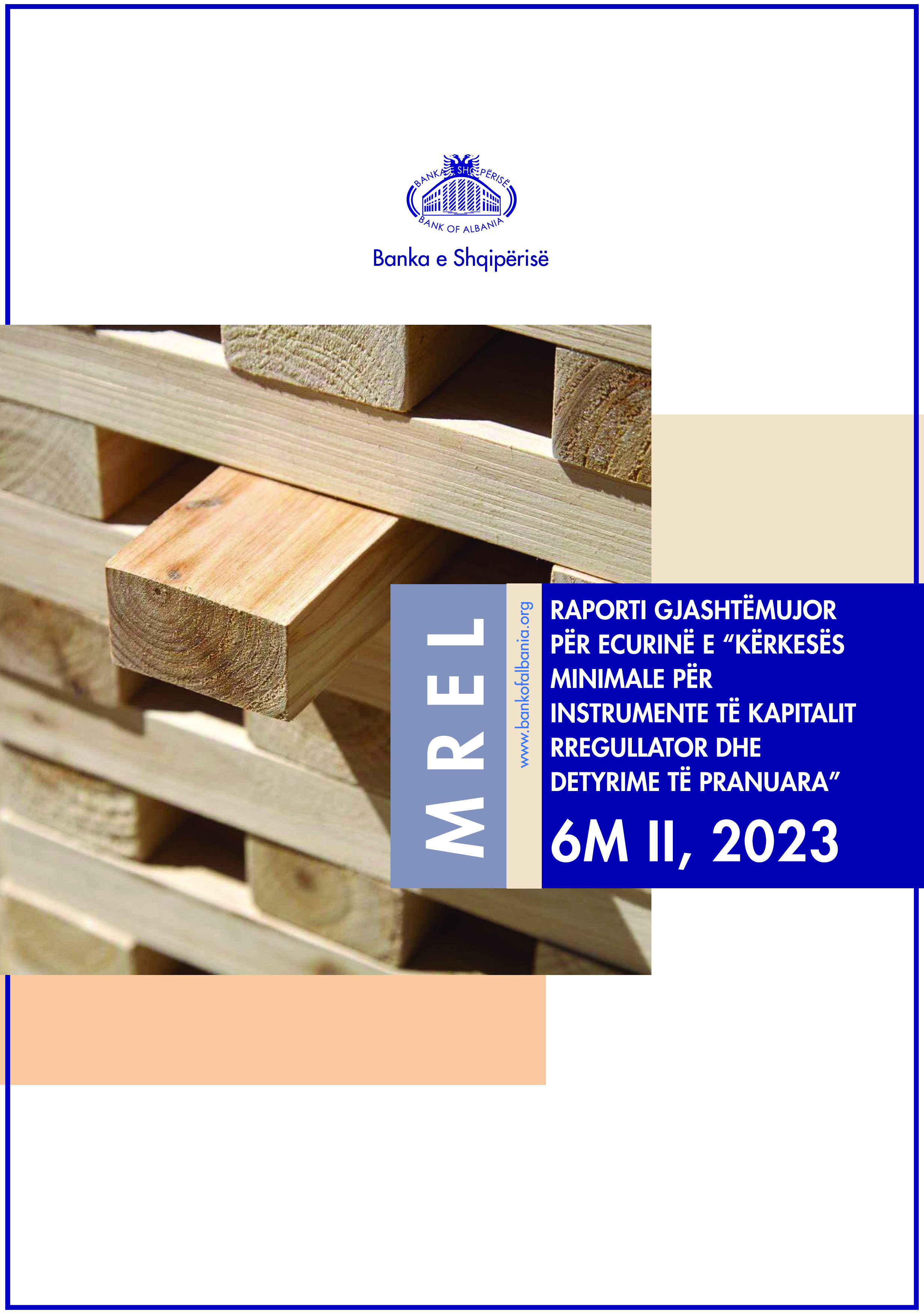 Raporti për ecurinë e “Kërkesës minimale për instrumente të kapitalit rregullator dhe detyrime të pranuara-MREL”, 6M II - 2023