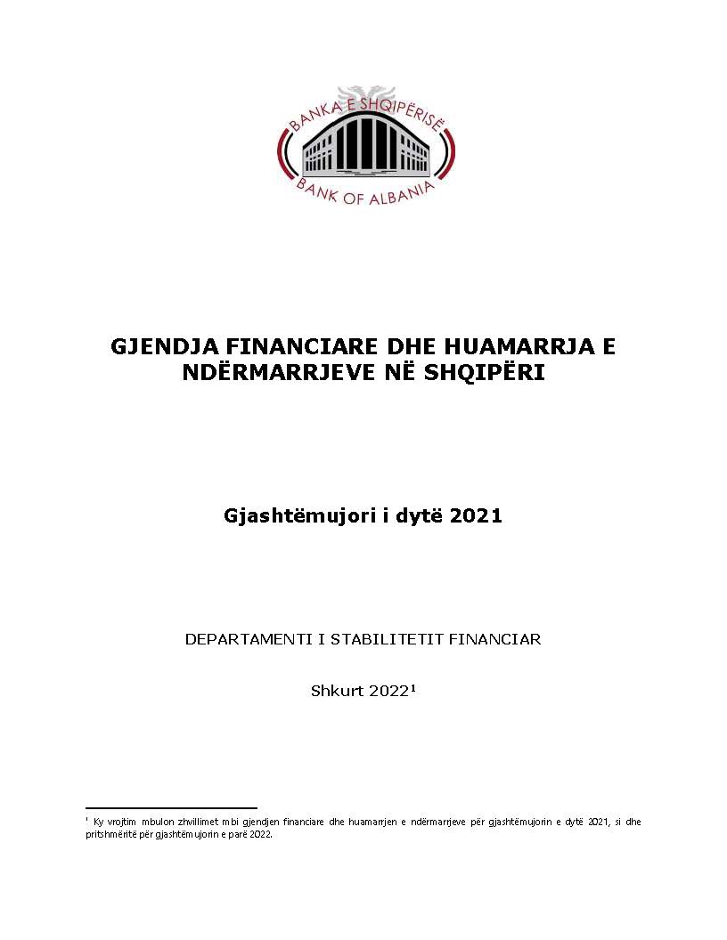 Survey on ''The financial and borrowing situation of enterprises in Albania'' H 2 2021