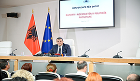 Guvernatori Sejko në konferencën për shtyp për vendimmarrjen e politikës monetare, 4.10.2023