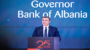 Guvernatori Sejko në aktivitetin e përvjetorit të 25-të të Shoqatës Shqiptare të Bankave