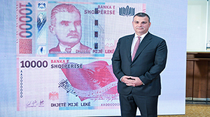 Presentation of the two next denominations of the New Albanian Banknote Series: 1000 lek and 10000 lek
