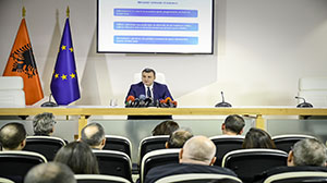 Guvernatori Sejko në konferencën për shtyp për vendimmarrjen e politikës monetare, 7 shkurt 2024
