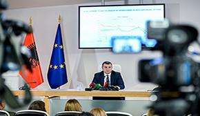 Guvernatori Sejko në konferencën për shtyp për vendimmarrjen e politikës monetare, 1 nëntor 2023