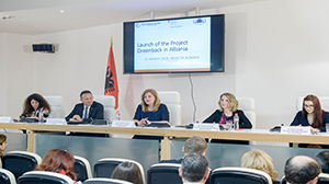 21.03.2018, Zëvendësguvernatorja e Parë Gjoni në prezantimin e Projektit Greenback për Shqipërinë