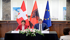 Ceremonia e nënshkrimit të Memorandumit të Mirëkuptimit midis SECO dhe Bankës së Shqipërisë