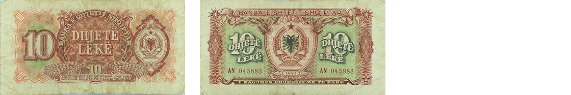 10 Lekë, 1949