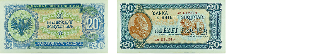 20 Francs, 1945