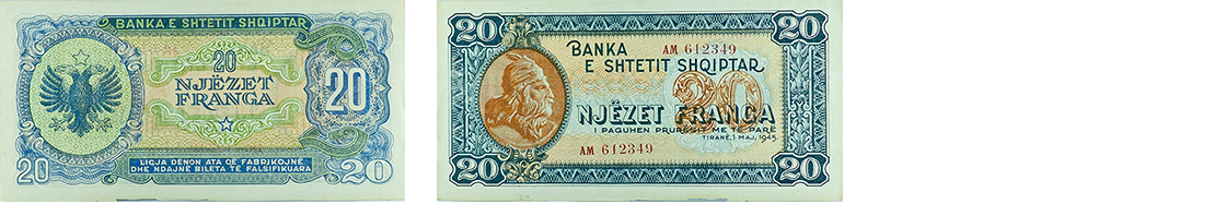 20 Francs, 1945