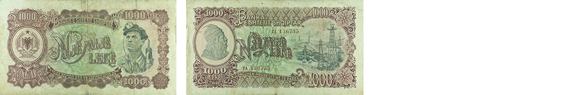 1000 Lekë, 1949