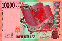 Kartëmonedha 10000 Lekë
